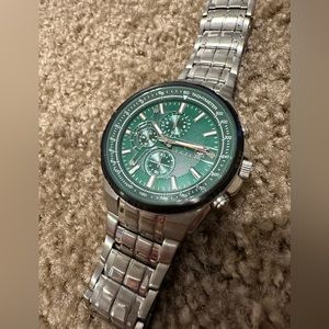 Chicane chronograph stainless steel watch water resistant to fifty meters